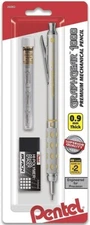 Pentel Pg1019G, 4-piece Set, 0.9mm Graph Gear 1000 Automatic Pencil