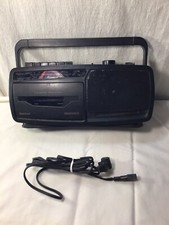 Magnavox Portable AM FM Radio Cassette Player Recorder Bass Boost AQ5010/17
