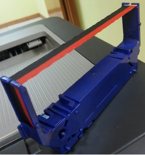 QTY 7 -- Printer Ribbons BLK/RED Star SP700 0980720, RC700B, RC700BR, RC700