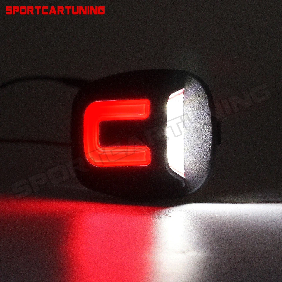 白色和红色 LED 车牌灯适用于 98-04 日产 Frontier 94-04 Xterra — 第 2/4 张图片