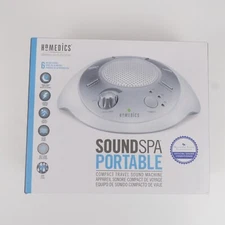 Homedics Sound Spa Machine Spa Portable Compact Travel Sleep Solution Auto-Off