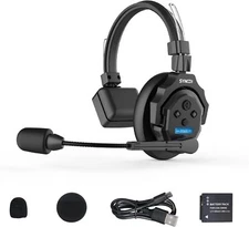 SYNCO 2.4GHz Wireless Intercom Headset XTALK X1 Full Duplex for 1-Person(1Pcs)