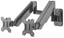 Manhattan Staffa a Muro con Molla a Gas per due Monitor 17-32''