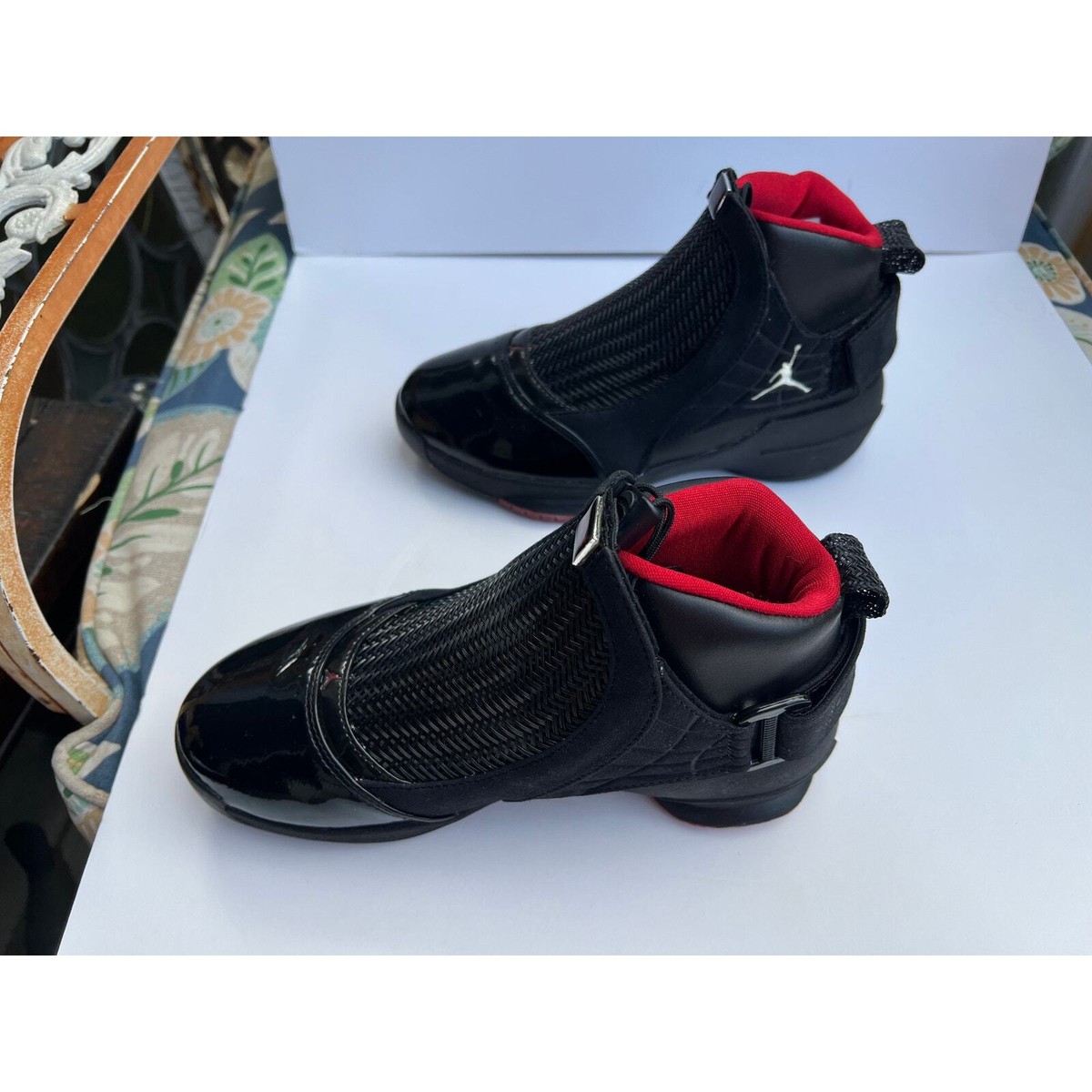 期間限定値下　AIR JORDAN XIX SE Olympic 8.5 未使用 NEW Air Jordan XIX Black Red, NO BOX, SIZE YOUTH 5.5 | eBay