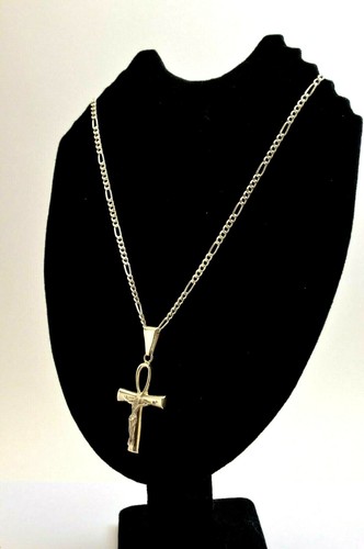 Taxco Mexican 925 Sterling Silver Ankh Crucifix Cross Pendant Top. 14 grams - Picture 12 of 12