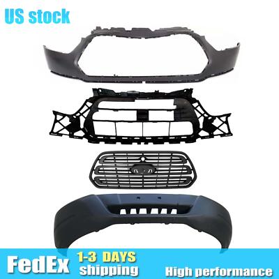 Front Bumper Body Kit + Grille Fit for 2015-2019 Ford Transit 150 250 350 HD
