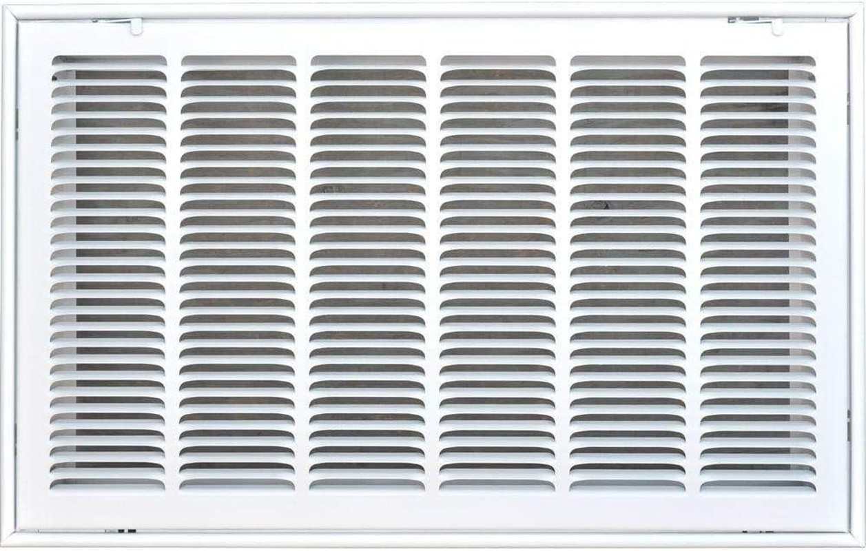 30 X 12 Duct Opening Steel Return Air Filter Grille, for 1-Inch Filter, Removabl
