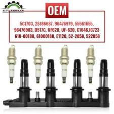 Ignition Coil & Spark Plug for Chevrolet Cruze Sonic 1.8L Aveo5 1.6L C1646 UF620