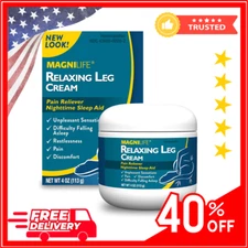 MagniLife Relaxing Leg Cream PM, Deep Penetrating Topical for Pain and Restless.