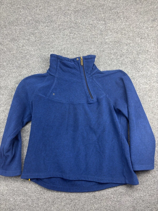lole fleece 1/4 zip pullover asymmetrical sweater