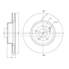 METELLI 2X Disque De Frein Avant Ø312 Mm Pour Mercedes-Benz E-Class T-Model S211