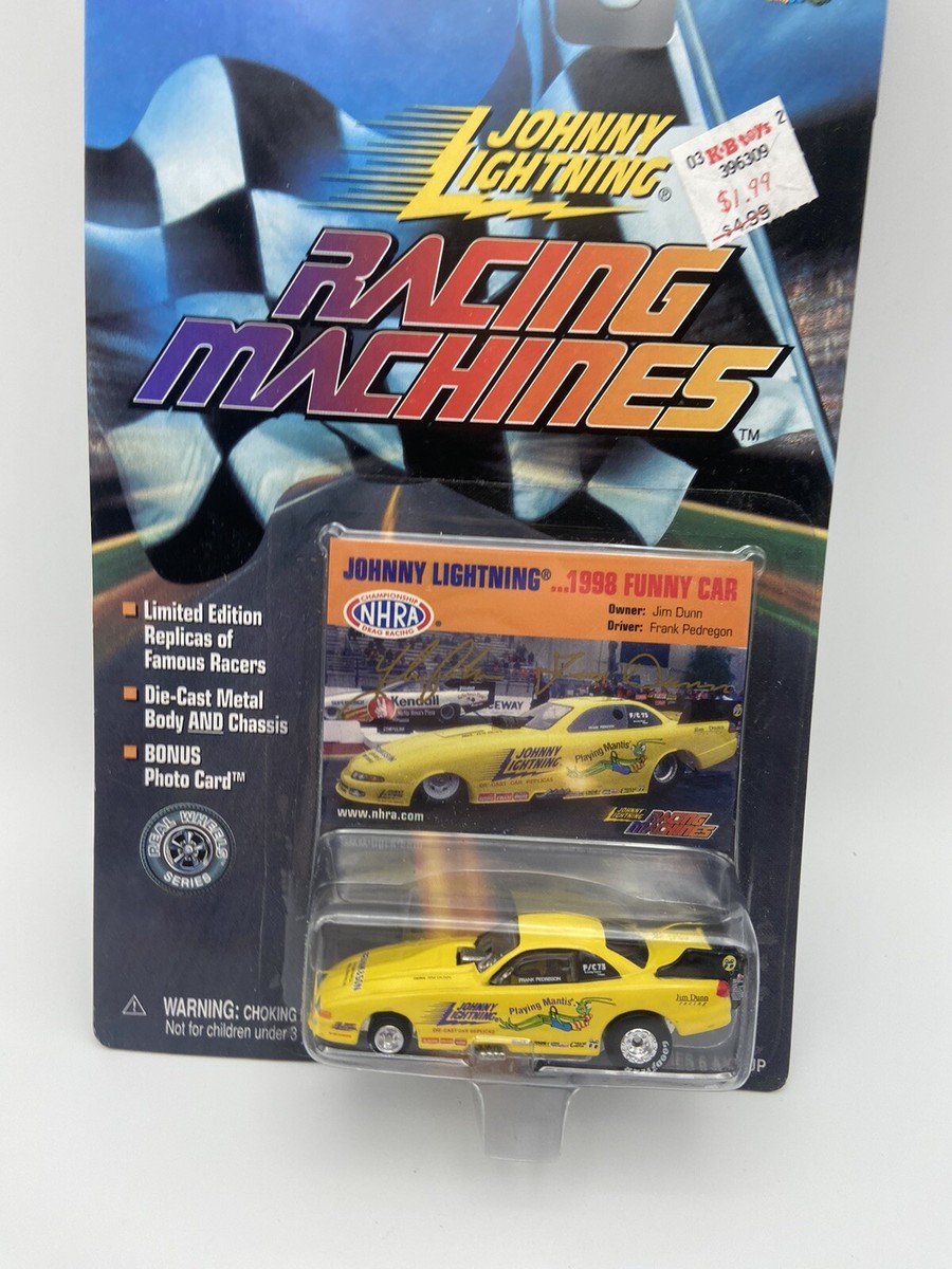 Johnny Lightning Racing Machines Yellow 1998 Funny Car Jim Dunn