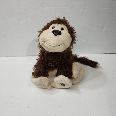 Ganz Webkinz Cheeky Monkey Plush Curly Brown Stuffed Animal Toy 7 Inch