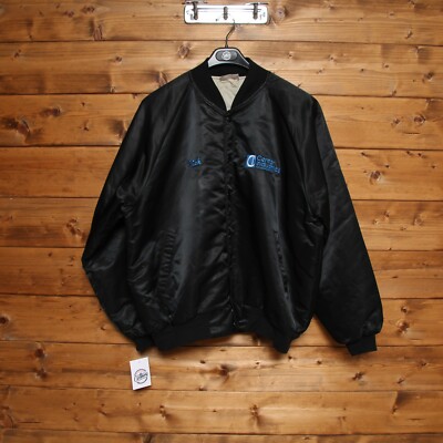 Hartwell Collage Jacke gebraucht (Cod.EBAY833) Gr.46 Herren schwarz Made in USA