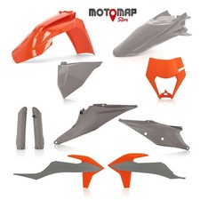 Full Kit Plastiche Acerbis Ktm Exc 150 250 300 Tpi 2020 2021 2022 Grigio Arancio