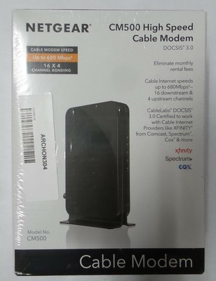 Netgear Cm500 100nas Cm500 Docsis 3 0 High Speed Cable Modem Cm500 New Ebay Netgear Cm500 100nas Cm500 Docsis 3 0 High Speed Cable Modem Cm500 New Ebay