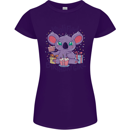Koalified Birthday Girl 3rd 4th 5th 6th 7th 8th 9th Womens Petite Cut T-Shirt - Picture 48 of 61