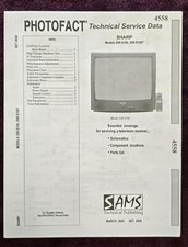 Sams Photofact 4558 Service Manual for Sharp 25R-S100, 25R-S100T