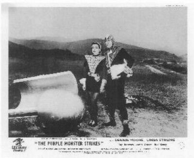 THE PURPLE MONSTER STRIKES ORIGINAL LOBBY CARD RARE