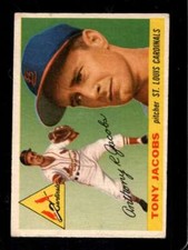 1955 TOPPS #183 TONY JACOBS VG (RC) CARDINALS *X49207