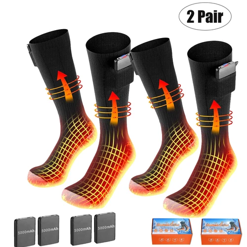 Electric Heated Gloves Rechargeable Battery with Electric USB Heated Socks USA - Picture 16 of 16