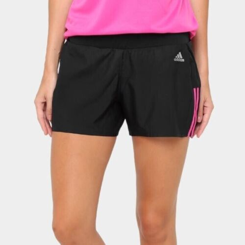 Adidas AY1542 Women's Shorts OZ Black Gym Yoga Shorts Size XS, S, M - Picture 1 of 4
