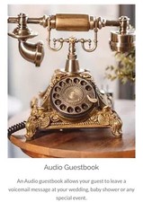 audio guest book phone