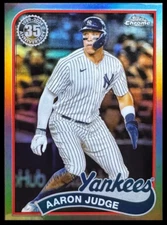 2024 Topps Chrome Aaron Judge #89CB-2 1989 35th Anniversary Refractor Yankees