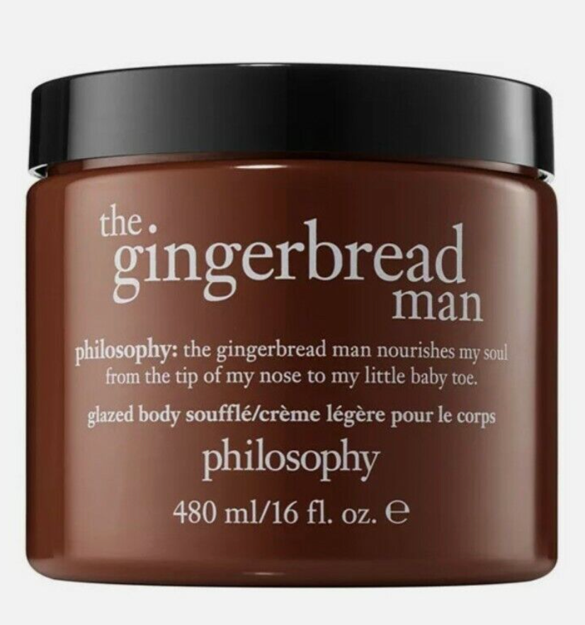 Philosophy Gingerbread Man Glazed Body Souffle Jumbo 16oz Body Lotion LARGE SIZE eBay