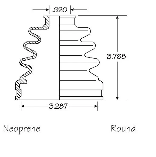 Комплект из 2 передних внутренних внешних загрузочных валов оси CV для Nissan Maxima 1985-2001 - Изображение 4 из 4