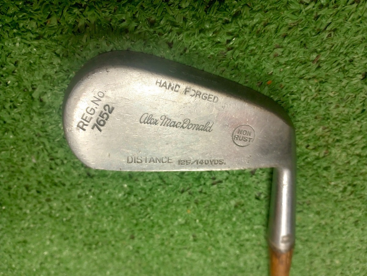 RARE Antique ALEX MACDONALD #5 MASHIE Golf Club Right Handed