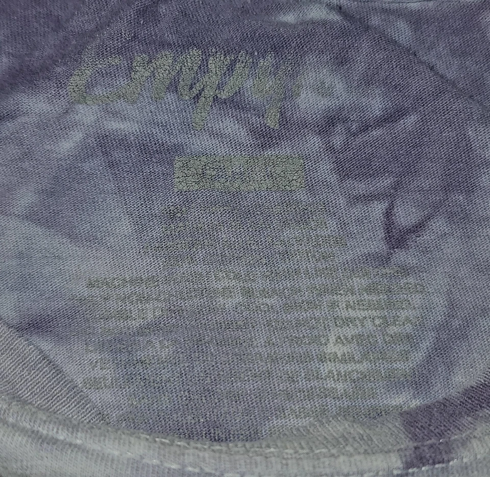 Camiseta Empyre Púrpura Tie Dye Floral Gráfico Flor Adulto Talla L Manga Corta Foto 4 de 4