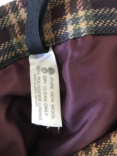 Edinburgh Vintage Tartan 100% wool pleated skirt UK 16/18 Plaid accordion Midi - Picture 5 of 5