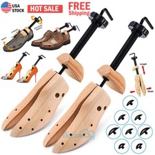 One/Pair 2-Way Wooden Adjustable Shoe Stretcher Expander Men Women Boot Size5-13