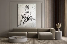 Картина "Лошадь" со стразами.