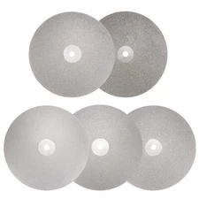 Diamond Flat Lap Disc Set 6"x1/2" Arbor 60/80/100/120/500 Grit Grinding Wheel