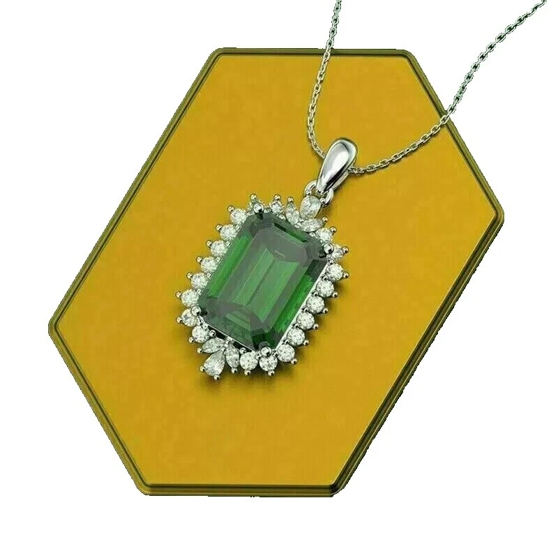 M & M Emerald Stone Fashion Jewelry