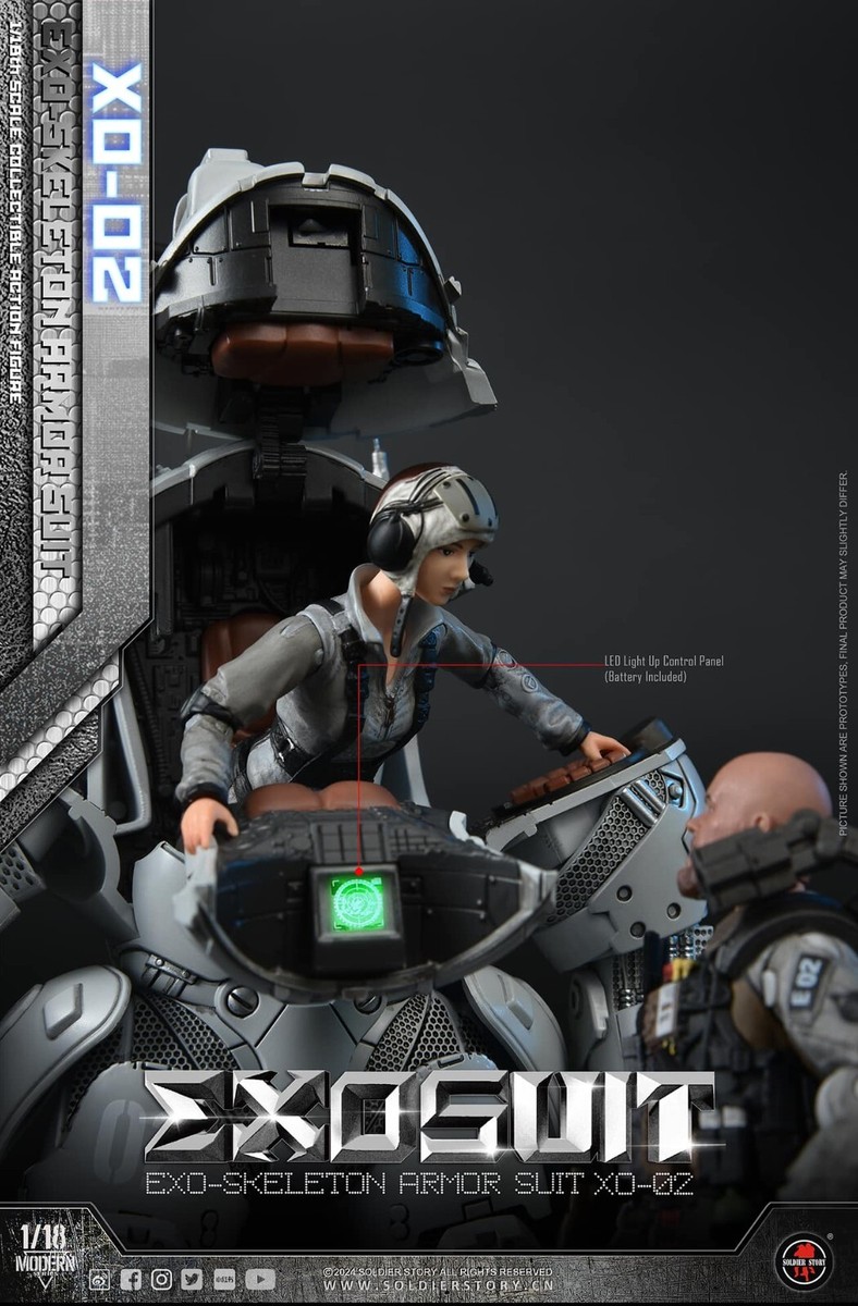 1/18 Soldier Story EXO-Skeleton Armor Suit XO-02 wtih LED 1/18 Soldier Story EXO-Skeleton Armor Suit XO-02 wtih LED