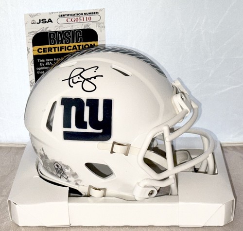 Phil Simms signed New York Giants Salute To Service mini helmet autographed JSA - Picture 1 of 2