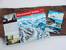 Vtg 70s MAP SKI AREA Kitzbuhel Ski Area 1960 Brochure Trail Map Austria TYROL #3