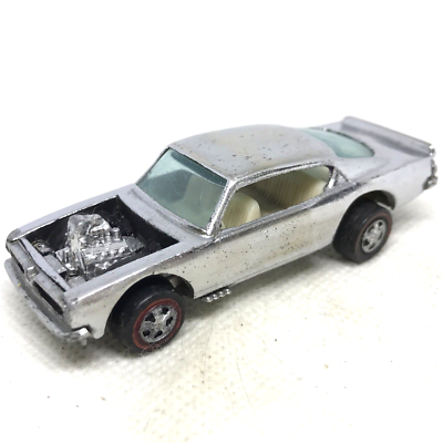 Hot Wheels Redline King 'Kuda 1969 Super Chrome White Int. Made In