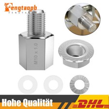 M10x1,0 Fahrrad Achsadapter, Universal Fahrrad Anhänger Kupplungs Adapter Silber