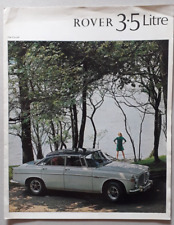 Rover 3.5 Litre P5B Brochure c.1967 - Coupe & Saloon LF
