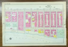 Mapa de Yorkville Manhattan 1916 ciudad de Nueva York Nueva York antiguo original John Jay Park