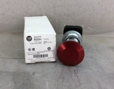 NEW ALLEN BRADLEY 800H-FPXJ6D1 PUSH PULL PUSH BUTTON RED JUMBO MUSHROOM HEAD