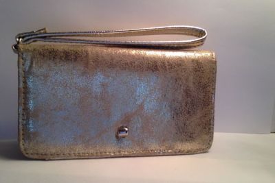 NEW Gold Blush Foldover Wristlet Wallet Universal Cell Phone Case iPhone LG ATT 