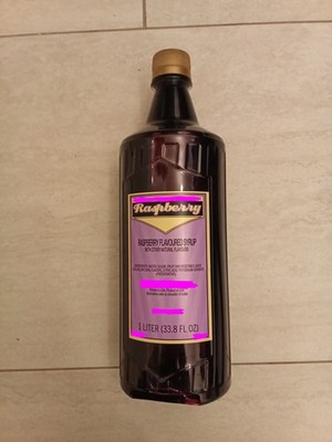 Raspberry Flavored Syrup 1 Liter BB 7/22/26