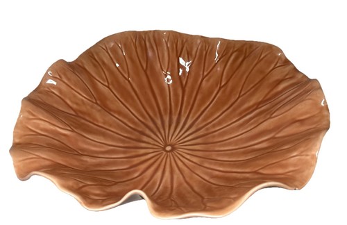 Metlox Poppytrail Lotus Peach Apricot Large Salad Serving Bowl 15” USA READ CHIP - Picture 6 of 16