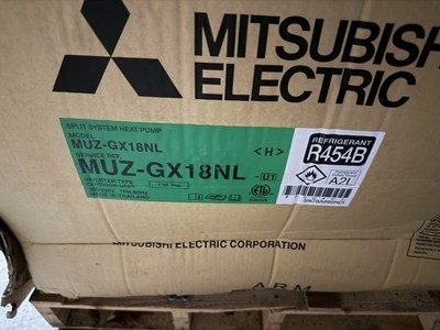 Mitsubishi GX 18000 BTU 22.5 SEER2 Ductless Mini Split Heat Pump AC System R454B