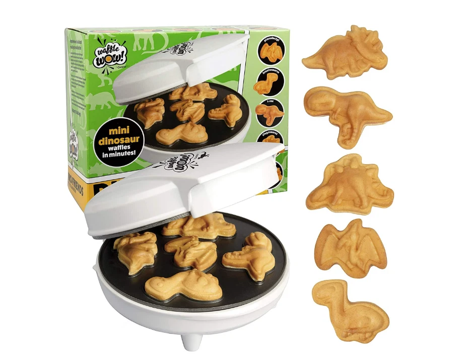 Waffle Maker Wow Dinosaur Mini Dino Friends 3D CucinaPro Open Box Same Day Ship